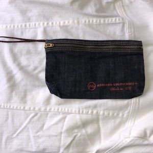 AG Adriano Goldschmied Pure Denim Zip Top Wristlet